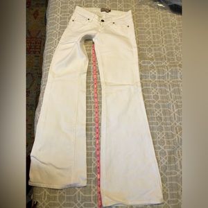 Paige White Flare Jeans Size 24